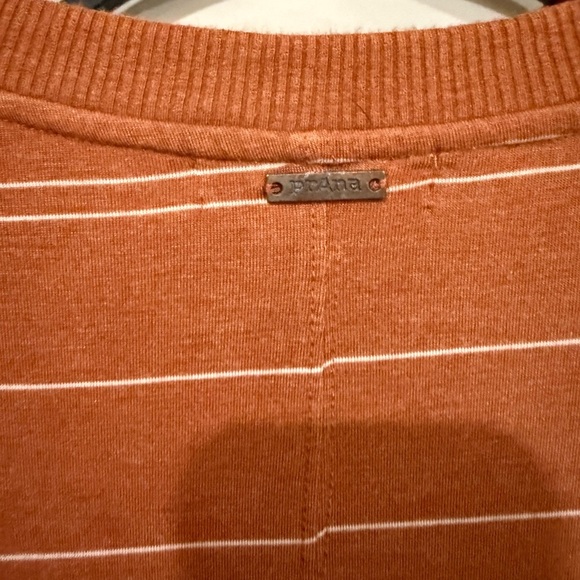 Prana Orange striped Sleeveless Sheath Maxi Dress size small - Picture 7 of 9